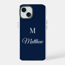 Étui iPhone à monogramme personnalisé