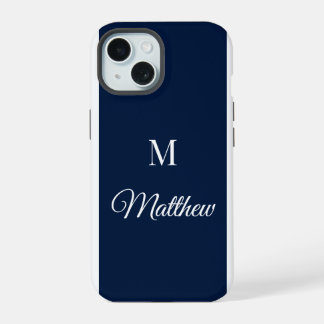 Étui iPhone à monogramme personnalisé
