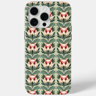 Étui iPhone à motif de fleur de Protéa aux tons de