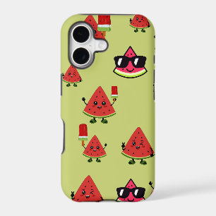 Étui iPhone à motif de pastèque mignon pour l'été