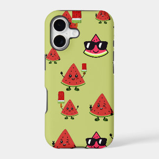 Étui iPhone à motif de pastèque mignon pour l'été