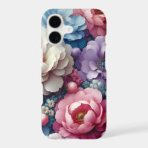 Étui iPhone à motif floral romantique