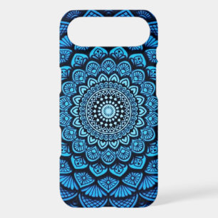 Étui iPhone à motif mandala bleu – Floral Pro bohè