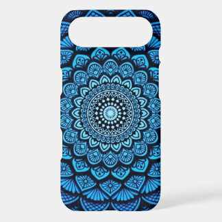 Étui iPhone à motif mandala bleu – Floral Pro bohè