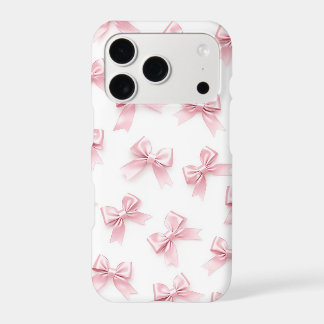 Étui iPhone à motif ruban rose | Coquette mignonne
