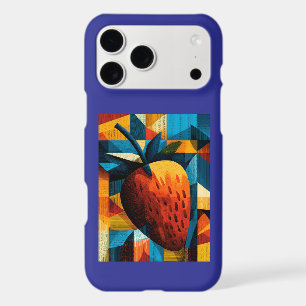 Étui iPhone Abstrait Pop Art Rétro Fraise