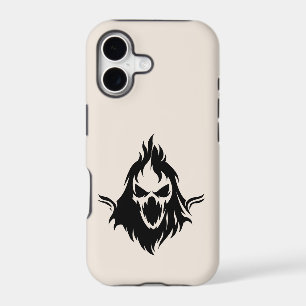 Étui iPhone Art minimaliste visage de spectre