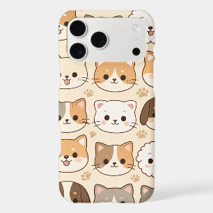 Étui iPhone au motif de chat esthétique dessiné à 