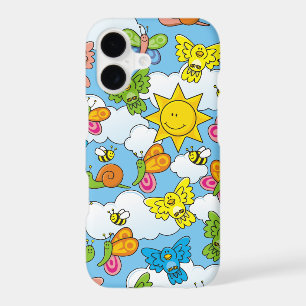 Étui iPhone avec fond de bébés animaux