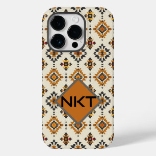 Étui iPhone avec monogramme personnalisé et motif