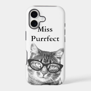 Étui iPhone avec photo de chat drôle et citation