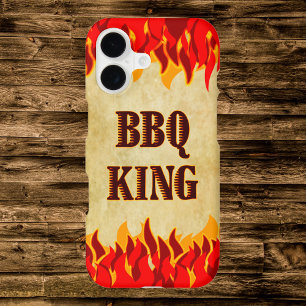 Étui iPhone BBQ King Red Flames Cookout