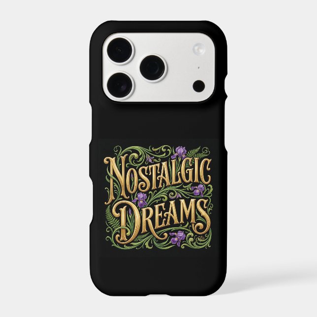 Étui iPhone Black Nostalgic Dreams (Verso)