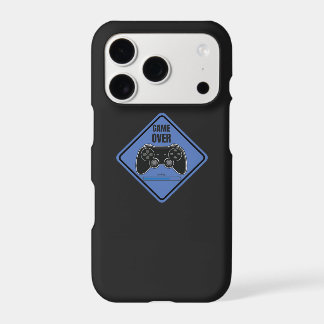 Étui iPhone bleu Game Over