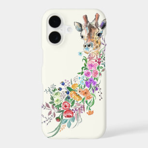 Étui iPhone Bouquet de Fleurs Girafe