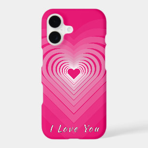 Étui iPhone Cadeau Cœur Rose avec Texte - Je t'aim