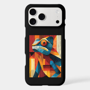 Étui iPhone Caméléon Géométrique Abstrait