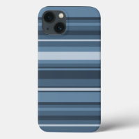 Étui iPhone Case-Mate à rayures gris-bleu