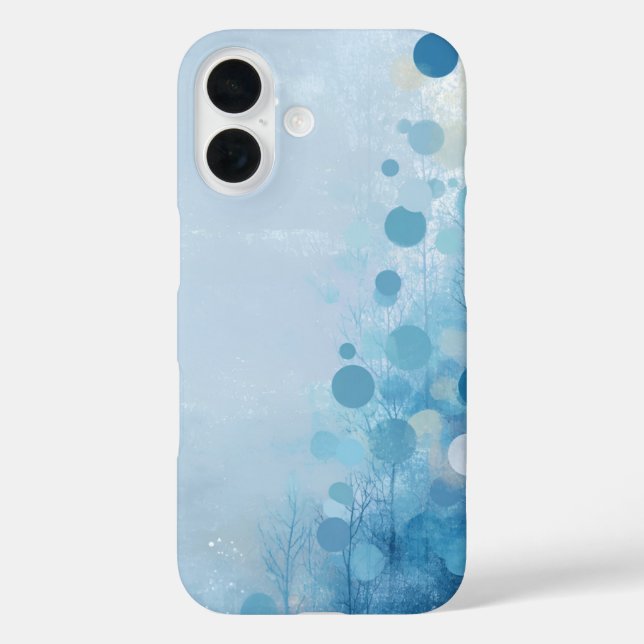 Étui iPhone Case-Mate Blue Circles & Trees (Verso)