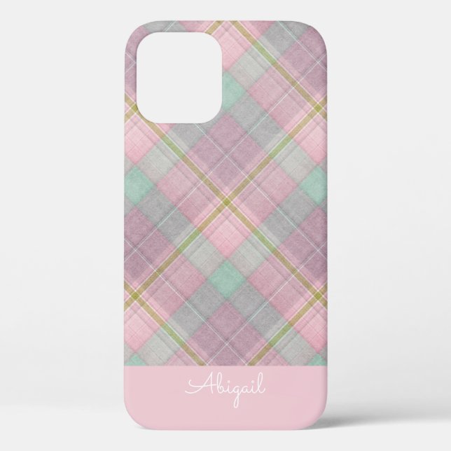 Étui iPhone Case-Mate élégant rose script (Verso)
