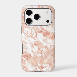 Étui iPhone Case-Mate en marbre doré rose