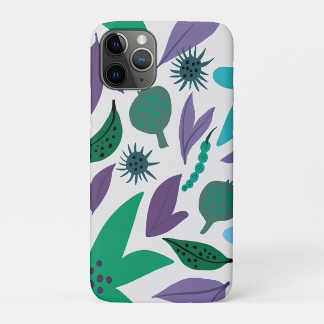 Étui iPhone Case-Mate fleurs bleues (Dos)