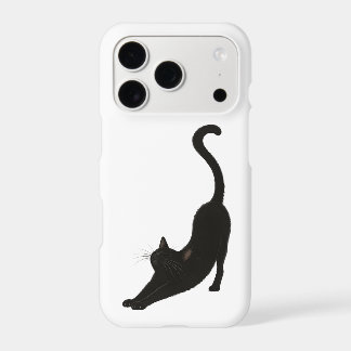 Étui iPhone Chat Noir Étiré
