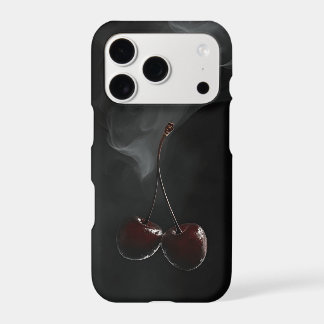 Étui iPhone Cherry Smoke | Sombre Cinématique