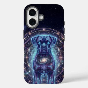 Étui iPhone Chien Boxer Cosmique Zodiaque Galaxie