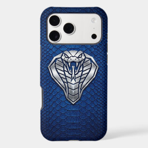 Étui iPhone Cobra Géométrique Chrome Argent Python