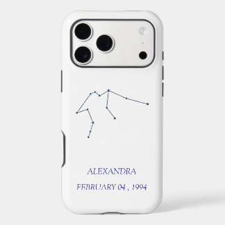 Étui iPhone Constellation Verseau Personnalisé - P