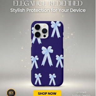 Étui iPhone Coquette Bleu Marine