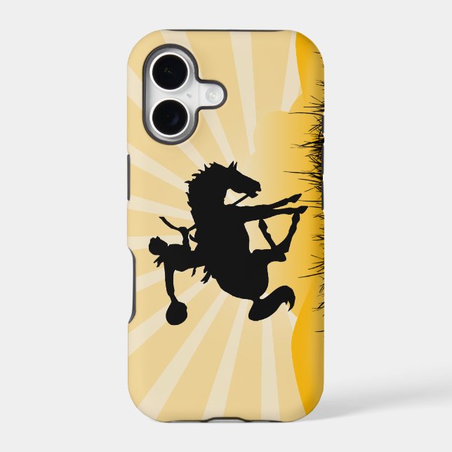 Étui iPhone Cowboy de Rodéo (Verso)