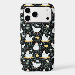 Étui iPhone Dark Botanical Maman Poule Arrière-Cou