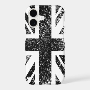 Étui iPhone drapeau britannique noir et blanc Case