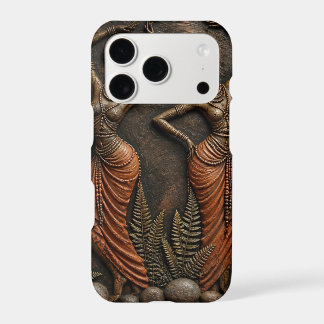 Étui iPhone en art sculpté de l'héritage tribal af