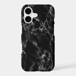 Étui iPhone en faux marbre noir