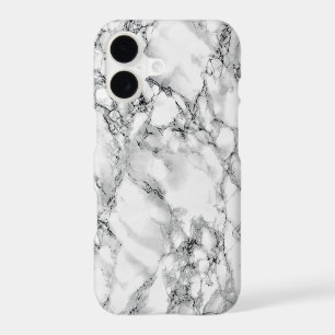 Étui iPhone en marbre blanc