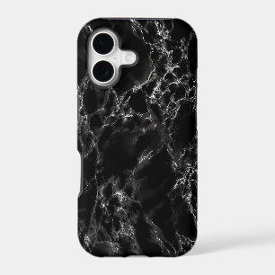 Étui iPhone en marbre noir