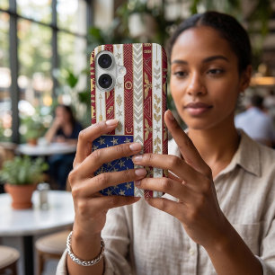 Étui iPhone États-Unis Drapeau Art Déco Héritage