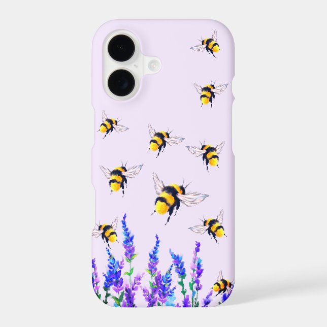 Étui iPhone Fleurs et Abeilles (Verso)