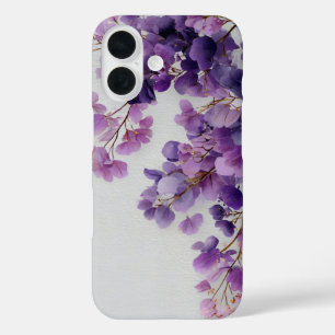 Étui iPhone Fleurs Violettes