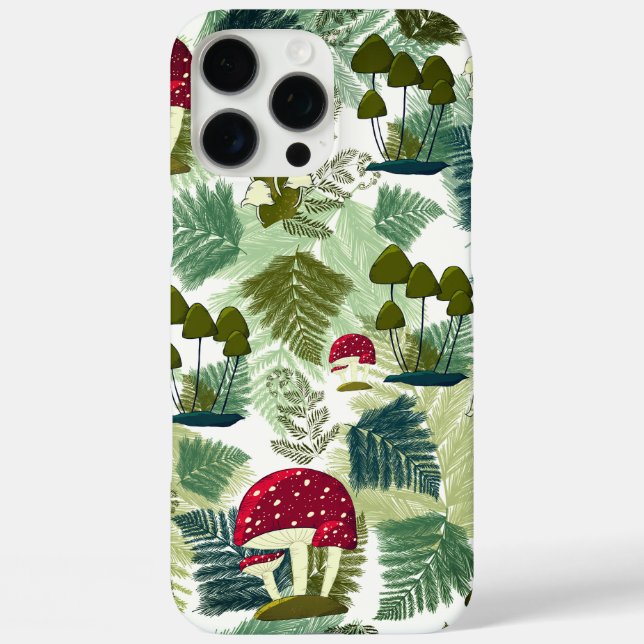 Étui iPhone Forêt de Champignons (Verso)