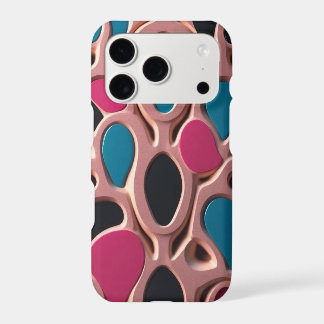 Étui iPhone Formes Liquides Abstraites 3D Modernes