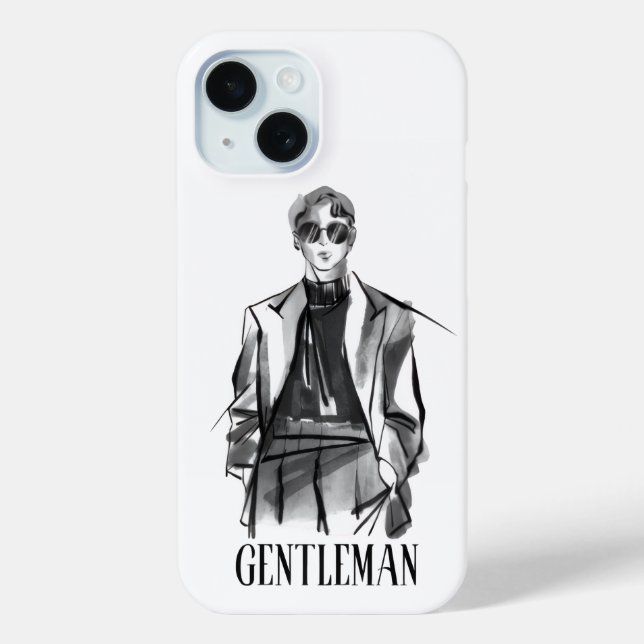 Étui iPhone Gentleman esthétique (Verso)