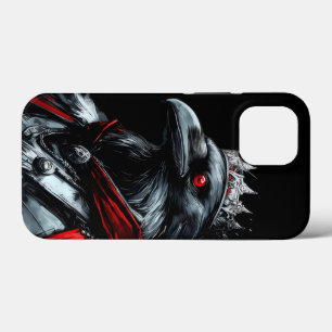 Étui iPhone graphique du roi corbeau gothique - Cl