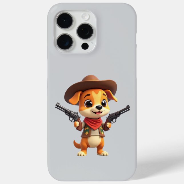 Étui iPhone/iPad Baby Cowboy Chien (Verso)
