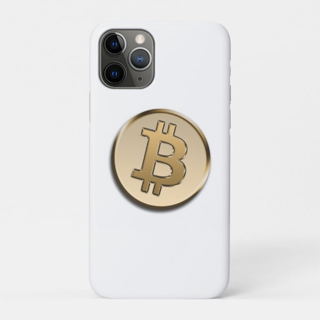 Étui iPhone / iPad Bitcoin doré (Dos)