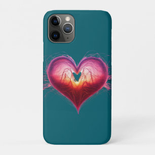 Étui iPhone / iPad Cœur Anatomique Néon