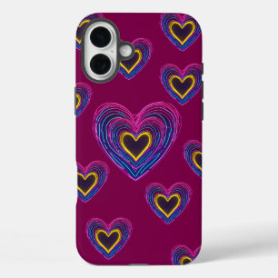 Étui iPhone / iPad Cœur Anatomique Néon